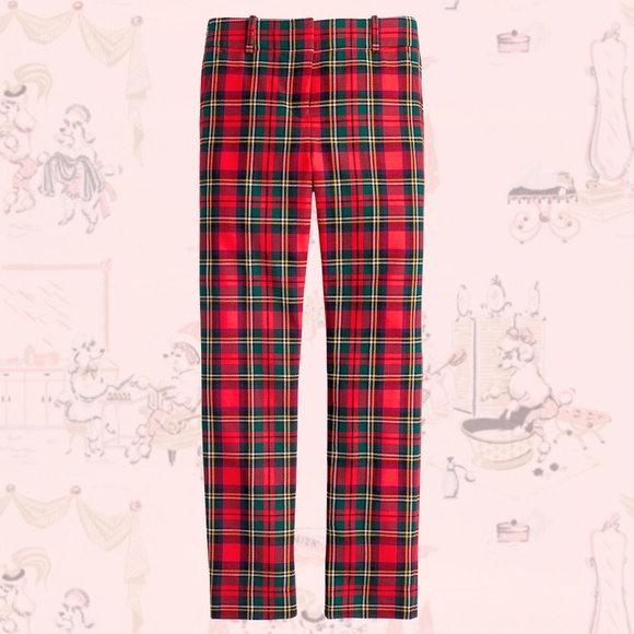 J Crew Petite Cameron Slim Crop Pant in Tartan Bi-Stretch Wool - Picture 3 of 6